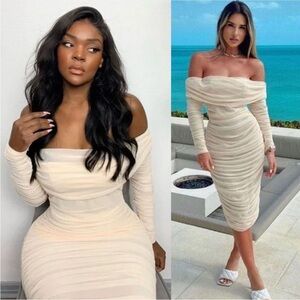 House of CB ruch dress